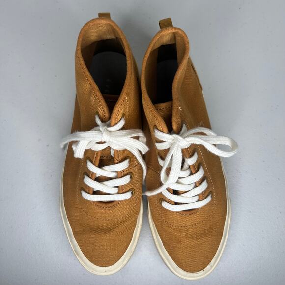 Everlane Canvas High Top Sneakers Size 6.5 - Picture 5 of 9